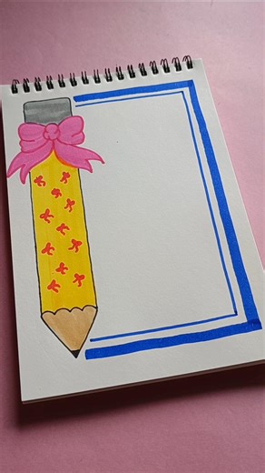 Unique and easy front page design for project ✏️ #frontpage #thefrontpage #coverpage