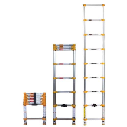 XTEND+CLIMB 8.5 ft. Aluminum Telescoping Extension Ladder (12.5 Reach Height), 250 lbs. Load Capacity ANSI Type 1 Duty Rating 750P+ - The Home Depot