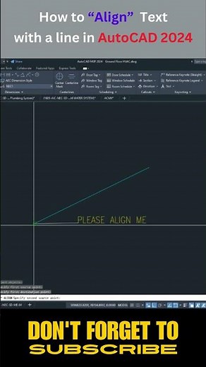 How to Align Text with a Line in AutoCAD 2024 | #autocad2024 #autocadtips #autocadtutorial