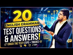 Top 20 English Grammar Test Questions and Answer - MCQS QUIZ