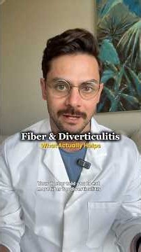 Diverticulitis & Fiber (What Actually Helps)👇