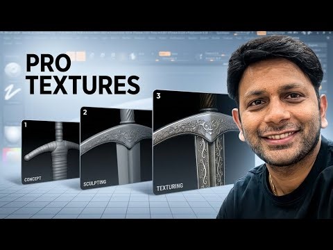 Zbrush Sword Guard - Sculpting to Final Texturing