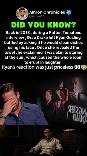 Back in 2013, during a Rotten Tomatoes interview, Grae Drake left Ryan Gosling b...