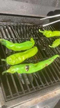 Grilling Peppers - Hatch Green Medium Big Jim Peppers #grilling