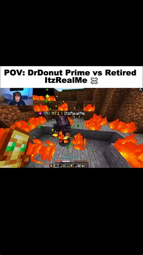 POV: DrDonut vs ItzRealMe 🔥🔥 #drdonut#itzrealme#pvp#minecarft