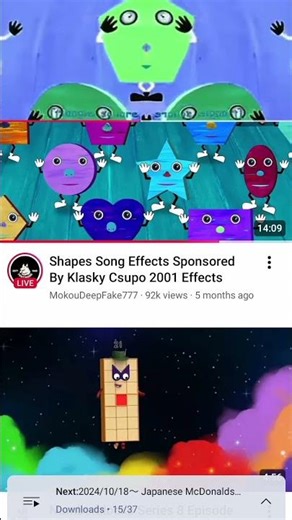 shapes song effects 2 in low voice cocomelon