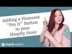 Adding a Pinterest "Save" or "Pin It" Button to your Shopify Store & Products