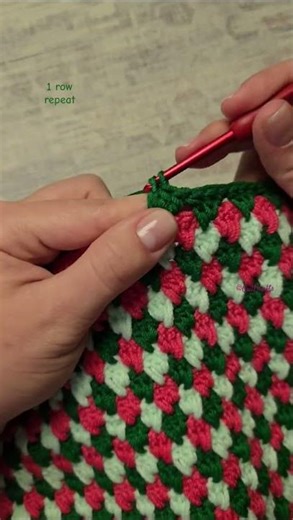 1 Row Repeat Crochet Pattern | Crochet Stitches | Crochet Blanket #crochettutorial #easycrochet
