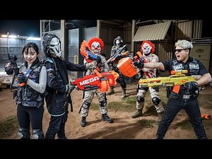 LTT Films: Silver Flash Nerf Guns Warrior Fights The Reaper Mask Boss To Rescue His Lover