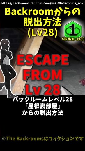 How to Escape from the Level 28 "Attic" [Backrooms Fandom Ver.]