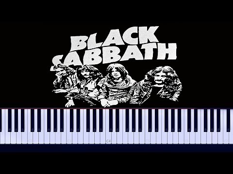 Black Sabbath - Paranoid Piano Tutorial
