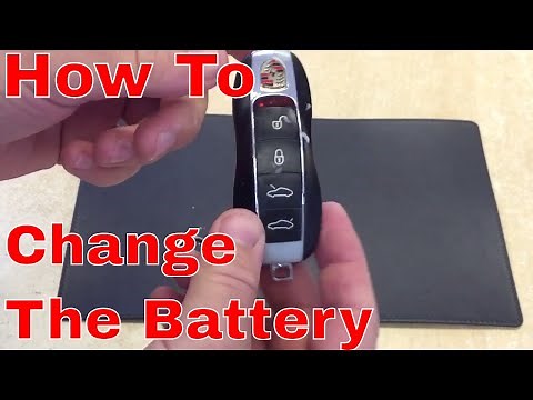 Porsche 981 key battery & emergency key removal