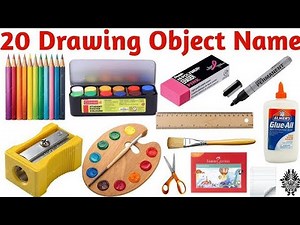Learn 20 Drawing Object Names for Kids with Pictures and Easy Learning