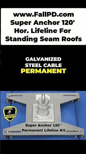 The Ultimate Fall Protection for Drexel Standing Seam Roofs – 120’ HLL Kit