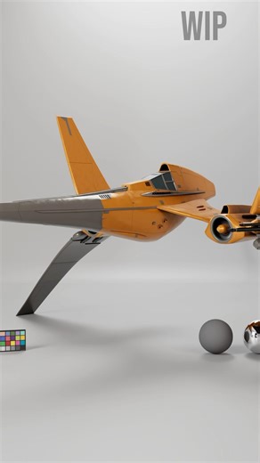 Testing out the base textures on the Interceptor- original concept by Ivo Panczel #maya #rendering