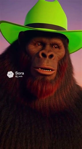 Friendly Sasquatch talking to an old man. Yeah.