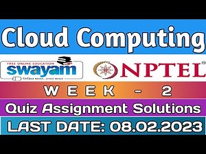 Cloud Computing | NPTEL | Week 2 Assignment 2 Solution | Jan 2023