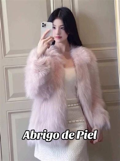 Abrigo efecto piel: Elegancia y comodidad para el invierno