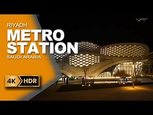 Metro Station RIYADH City-Saudi Arabia (2025) | 4K | Virtual Route TV