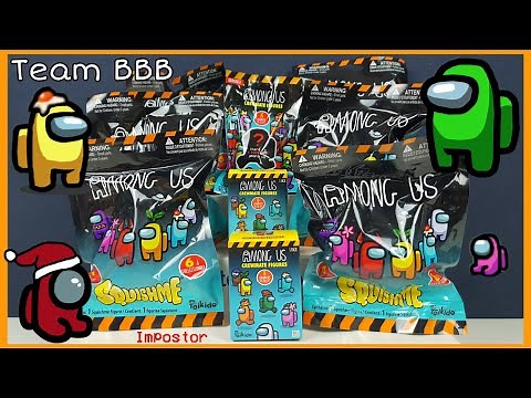 AMONG US SQUISHME! Squishy CrewMate and Mini Figures Squish Me Blind bags Gamer Collectibles