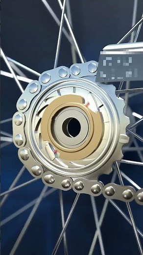 🔥 How Cycle Gear Works | 3D Animation Explained #shorts