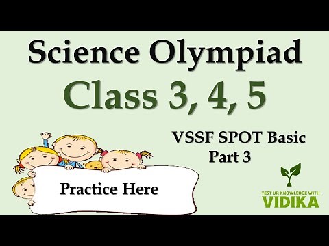 MCQ for VSSF Spot Basic Part 3 | Science Olympiad for class 3, 4 &5 | Practice for Earth & Universe