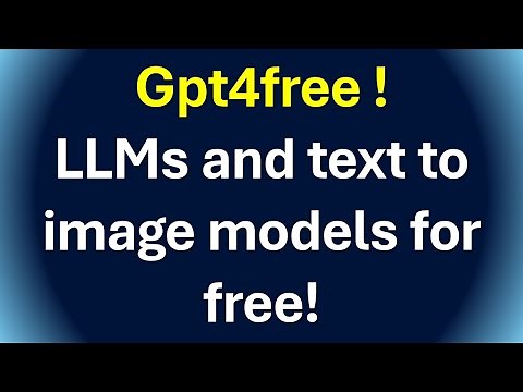 Install and Run gpt4free - Run Large Language Models and Text to Image Models for Free