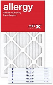 AIRx Filters 12x20x1 Air Filter MERV 11 Pleated HVAC AC Furnace Air Filter, Allergy 6-Pack, Made in the USA