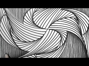 How to Draw Effective Contemporary Modern Abstract 3D Drawing Illusions - Videos For Kids