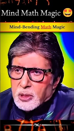 Magic with amitabh bachchan | Mind math magic | #maths #magic #tricks