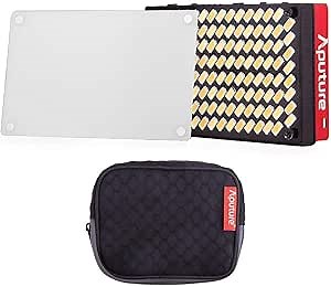 Aputure AL-MX, Amaran AL-M9 Upgrade Version 128 LED Bi-Color On-Camera Video Light, TLCI/CRI 95+, 2800-6500K Adjustable, 3200lux@0.3m Booster Mode, Aircraft-Grade Aluminum Body