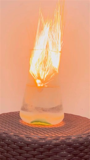 Sodium Metal + Water Reaction 💥 | Explosive Chemistry Experiment ⚗️ #shortsfeed #ytshorts #science