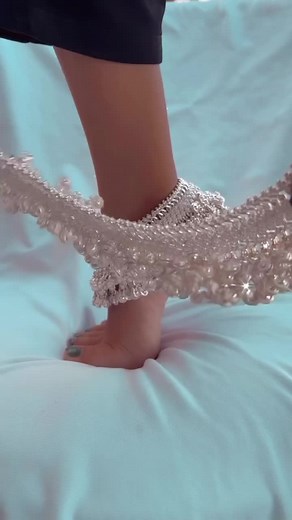 Traditional Anklet Close-Up on Beautiful Foot