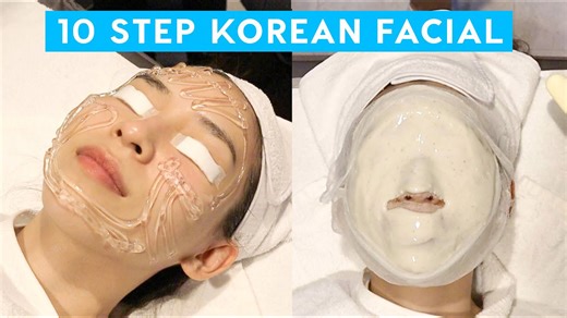 What happens during a 10 step Korean facial?