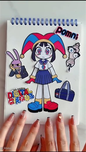 Pomni Paper Doll – The Amazing Digital Circus Fan Art