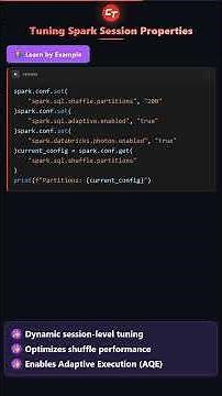 Configuring Spark Session Properties for Different Workloads