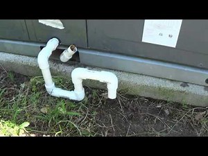 HVAC- How to build a negative pressure P-trap for packaged units