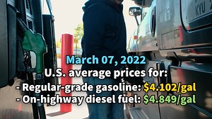 2K views · 37 reactions | The U.S. average retail price for regular-grade #gasoline increased by 49.4 cents from last week to reach $4.10 a gallon on Monday. That's the third-highest gasoline price ever and close to the record $4.11 price reached in early July 2008, according to our data. #gasprices More here: https://go.usa.gov/xzKFJ | U.S. Energy Information Administration | Facebook