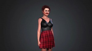 hot woman 3d character model with animation, Kashif Hussain