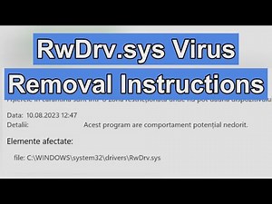 RwDrv.sys Virus Removal Instructions