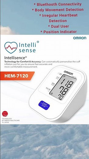 Omron HEM 7120 Fully Automatic Digital Blood Pressure Monitor