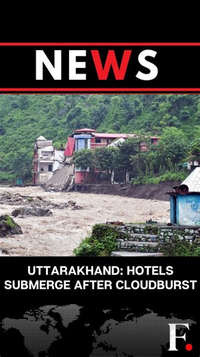 211K views · 1.7K reactions | #FPReels | Uttarakhand: Cloudburst Submerges Hotels, Triggers Flooding In Uttarkashi In Uttarakhand's Uttarkashi, a cloudburst caused massive destruction. The cloudburst triggered flash floods that washed away a village in Dharali, as per reports. Rescue teams have reached the spot to help the victims. | Firstpost | Facebook