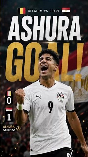 Emam Ashour Scores Egypt’s First Goal vs Belgium!