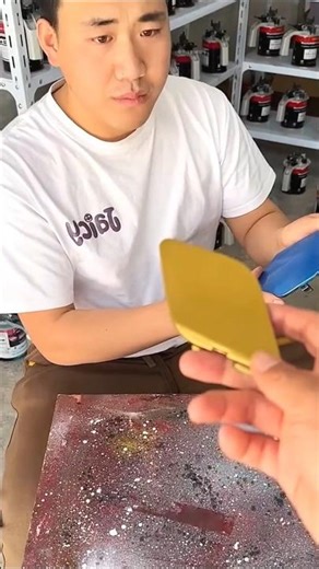 The man made the car color in 15 minutes#shortvideo