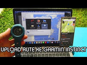 cara upload rute pendakian ke Garmin Instinct