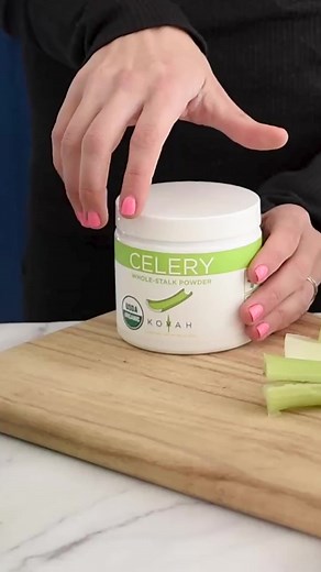 We often get asked how our freeze-dried celery powder compares to celery juice?⁠ ⁠ Our organic celery powder includes all the fiber in the celery stalk, which is different from juice, which has the fiber removed. A good way to think of it is that our celery powder is more similar to blended celery (smoothie) than juiced celery. | KOYAH | Facebook