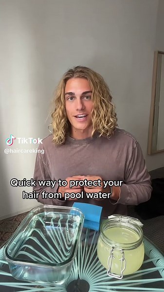 Summer is almost here! Protect your hair from pool water. #pool #hairtok