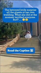 😳The betrayed bride shocked EVERY guest at her own wedding… what she did next left everyone TERRIFIED But!?... 👉Everyone thought she was running away from true love. 🚪👰 But the truth? She had just discovered the ugliest secret—her fiancé was sleeping with her best friend… the maid of honor. 💔 At the altar, instead of saying “I do,” she exposed it all. The whispers turned to screams. Some guests gasped. Some left. And her “perfect wedding” became the most scandalous story of the year. 🥀 But