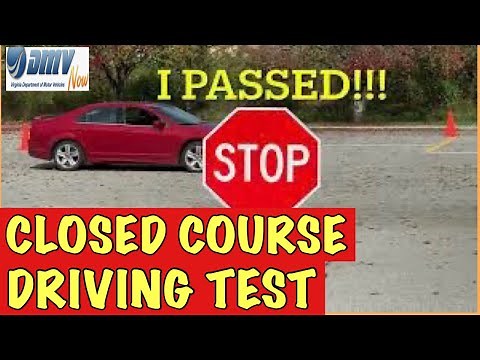 HOW TO PASS CLOSED COURSE DRIVING TEST IN VIRGINIA || VIRGINIA ROAD SKILLS TEST