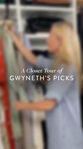 goop on Instagram: "Always a thrill to peek inside GP’s closet. Shop her G. Label go-tos at the link in bio."